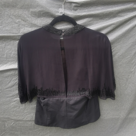 FRENCH CONNECTION size 4 Bella Beads blouse 2 piece new NWT Black - Picture 10 of 16